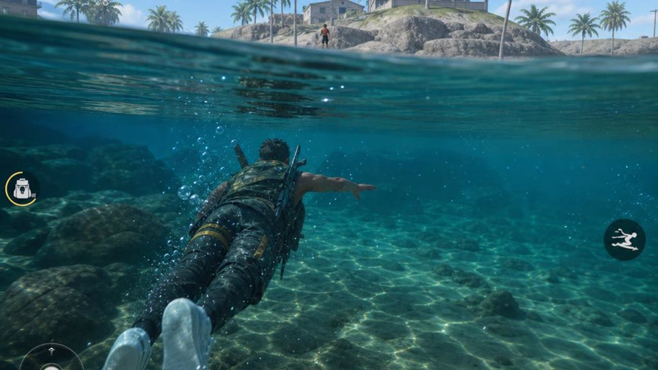 Proxy Server Free Fire – water swimming gameplay
