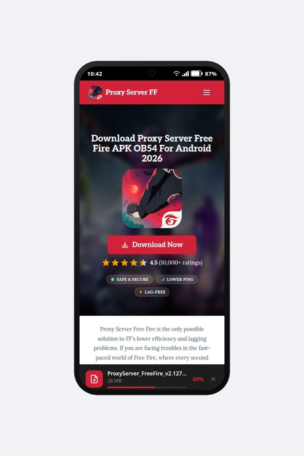 APK downloading on Android browser
